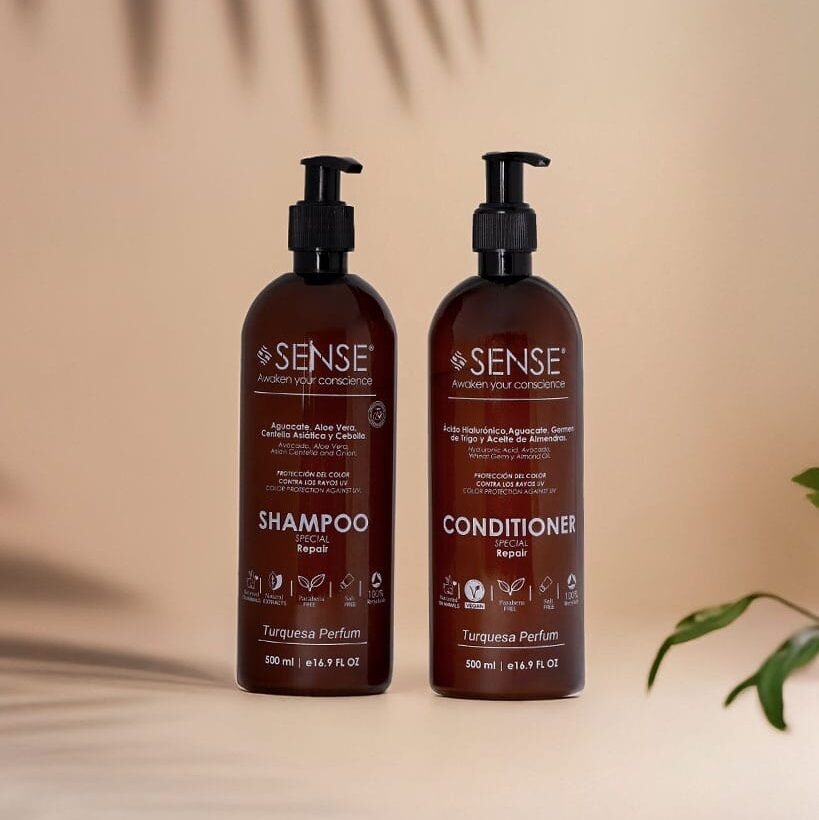Kit Special Repair (Shampoo + Conditioner Turquesa Perfum) x 500 mL